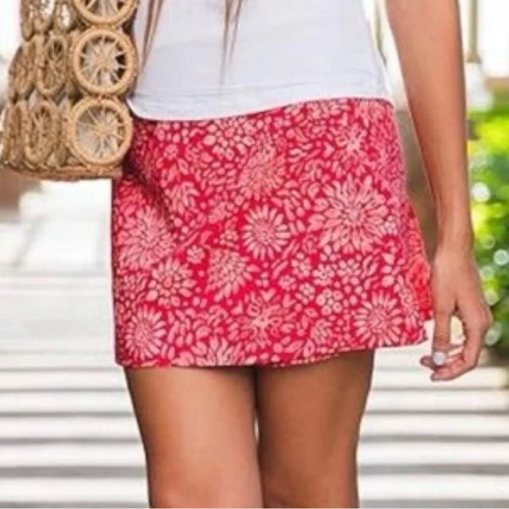 RipSkirt Hawaii Dahlia Teaberry Wrap Skirt Size M Travel Beach Quick Dry